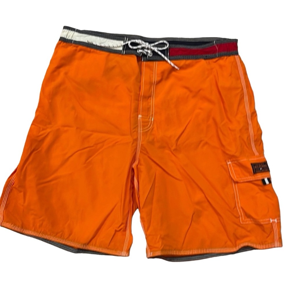 TOMMY HILFIGER Orange Swim Trunks Lined Size XL - Picture 1 of 6